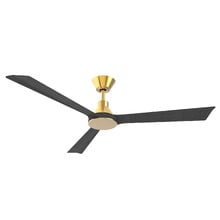 132cm Antique Bronze 7 Charcoal Riviera 3 Blade DC Ceiling Fan
